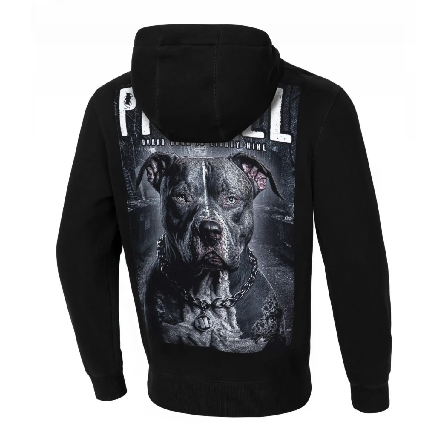 Bluza z kapturem Pit Bull Seria Regular Street King '24 - Czarna 3XL