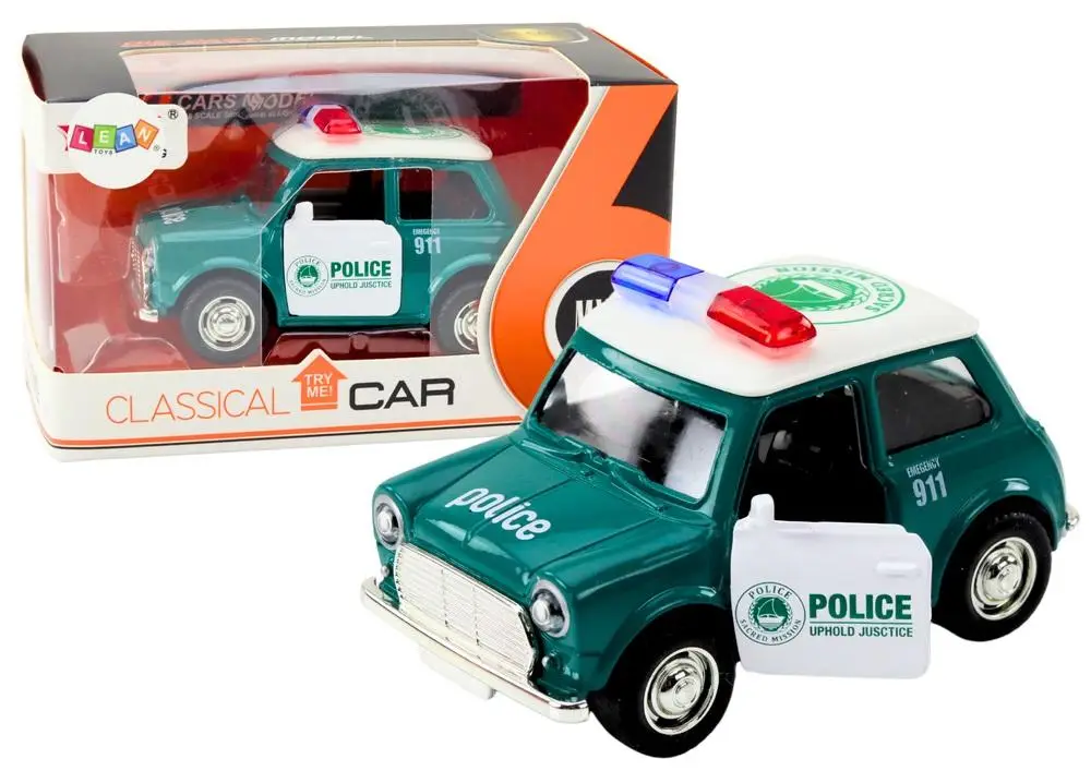 Policja 1:38 na napęd zielona - Leantoys