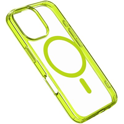 Etui CELLULARLINE Iconic Magsafe do Apple iPhone 16 Pro Przezroczysto-zielony
