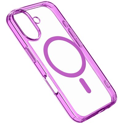 Etui CELLULARLINE Iconic Magsafe do Apple iPhone 16 Przezroczysto-różowy