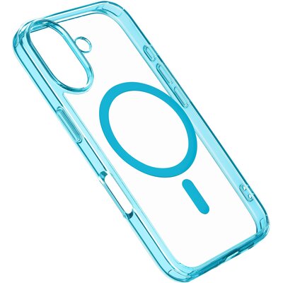 Etui CELLULARLINE Iconic Magsafe do Apple iPhone 16 Przezroczysto-błękitny