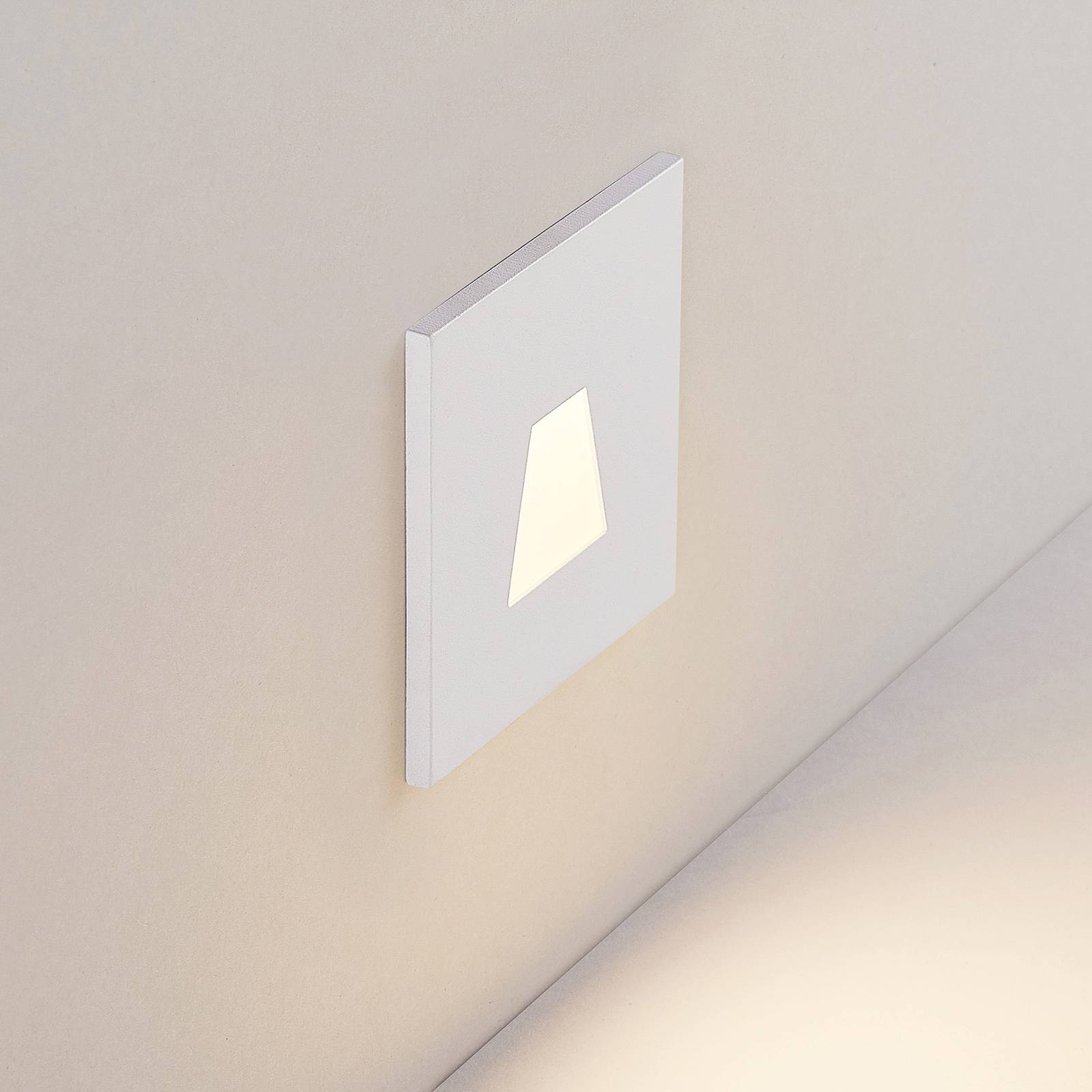 Oprawa wpuszczana LED Molto Luce Wall 68R IP44 SQ, biały, aluminium, CCT