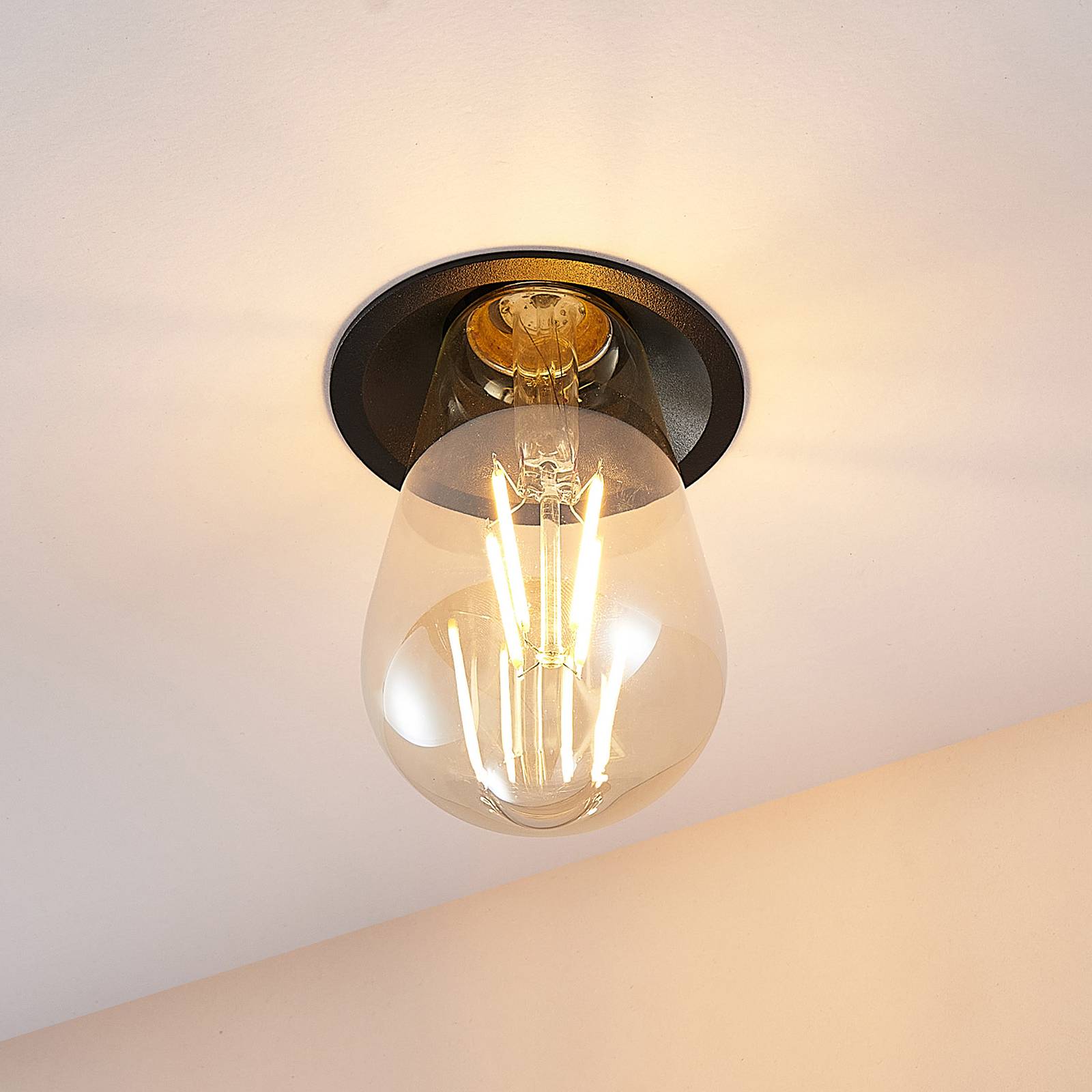 Lampa do zabudowy LED Molto Luce Willi 68R, czarny, aluminium, E27