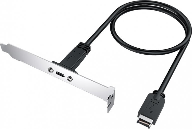 Graugear Graugear USB-E auf USB-C Erweiterungskabel, inkl PCI-Halterung