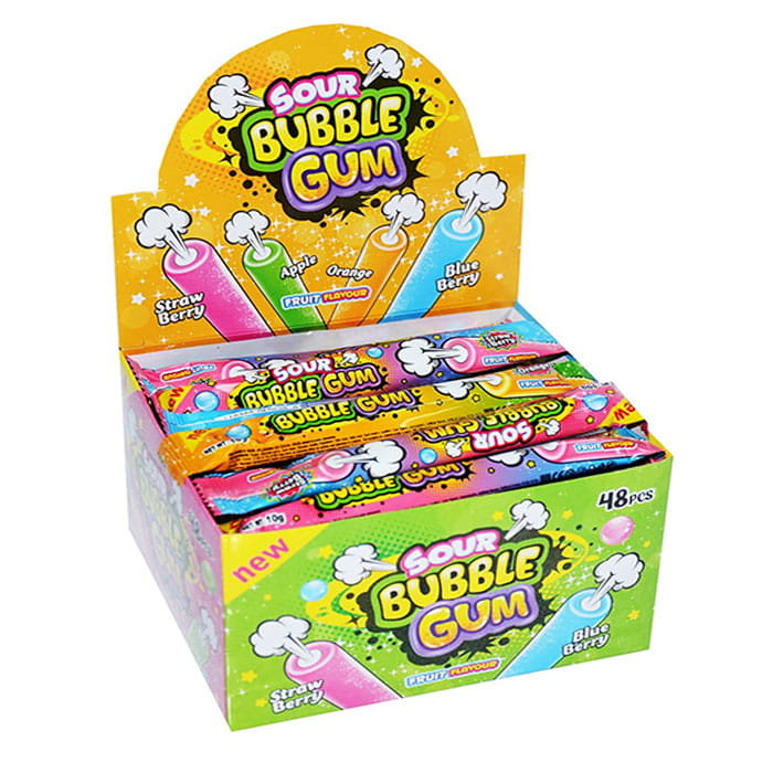 SOUR BUBBLE GUMA DO ŻUCIA 48SZT (10G)
