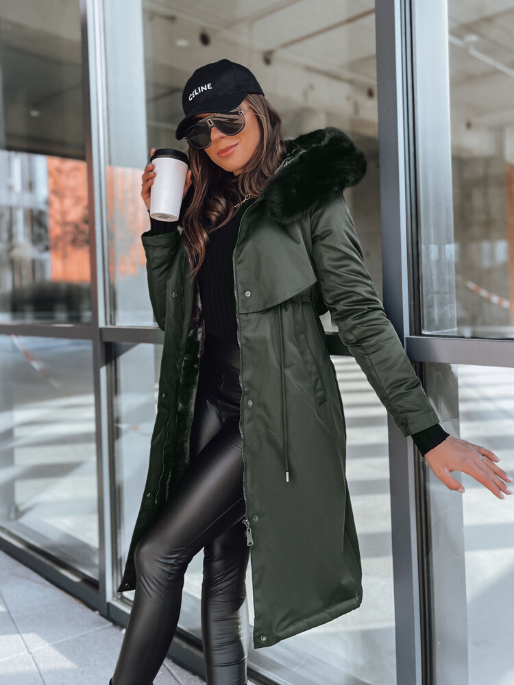 Kurtka zimowa damska parka LUSTER zielona Dstreet TY3955-M
