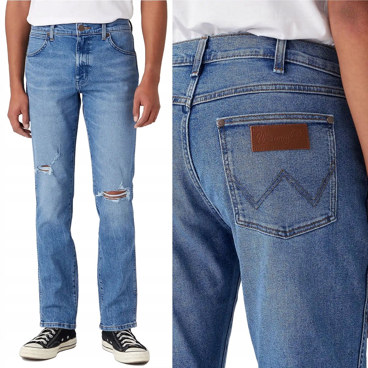 Wrangler LARSTON SLIM TropicThunder DZIURY W33 L34