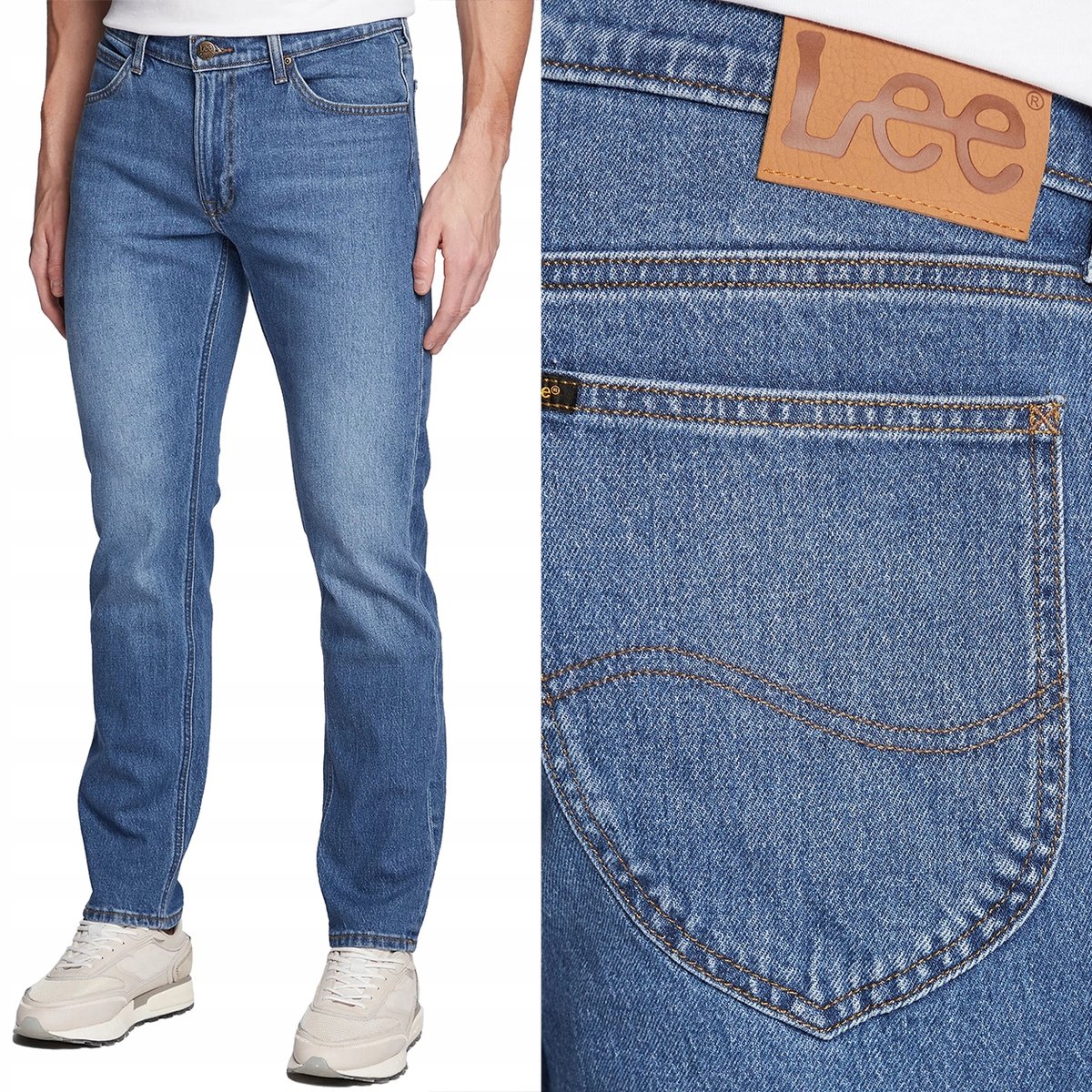 Lee DAREN ZIP FLY REGULAR PROSTE Azure BLUE DżINS W29 L32