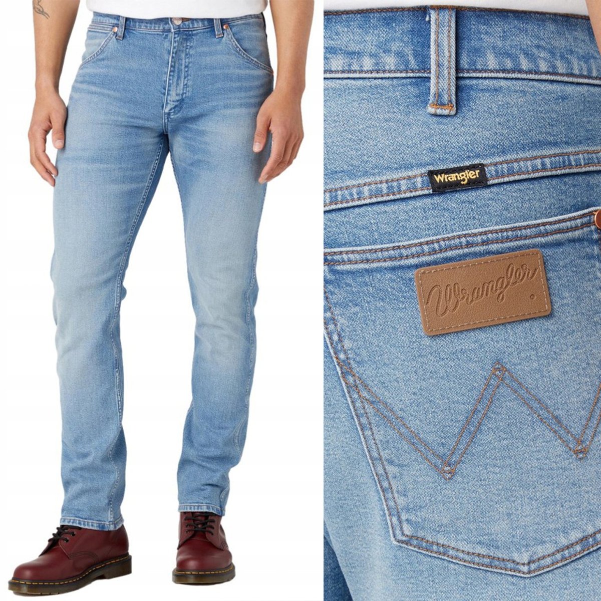 Wrangler 11MWZ SLIM ORIGINAL ICONS Heartbroken SUPER DżINS W30 L32