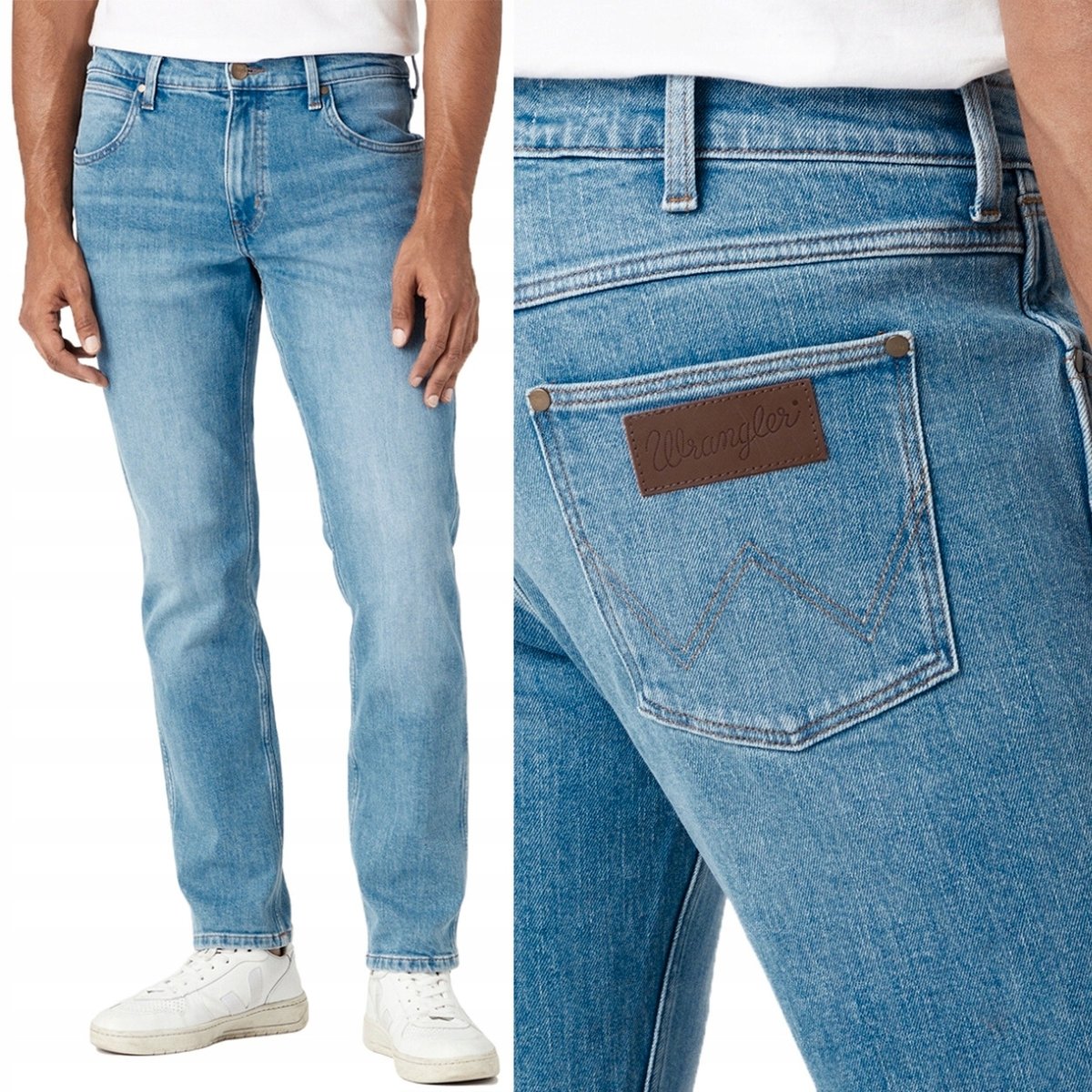 Wrangler GREENSBORO REGULAR STRAIGHT Hero PROSTE BLUE DżINS W38 L32