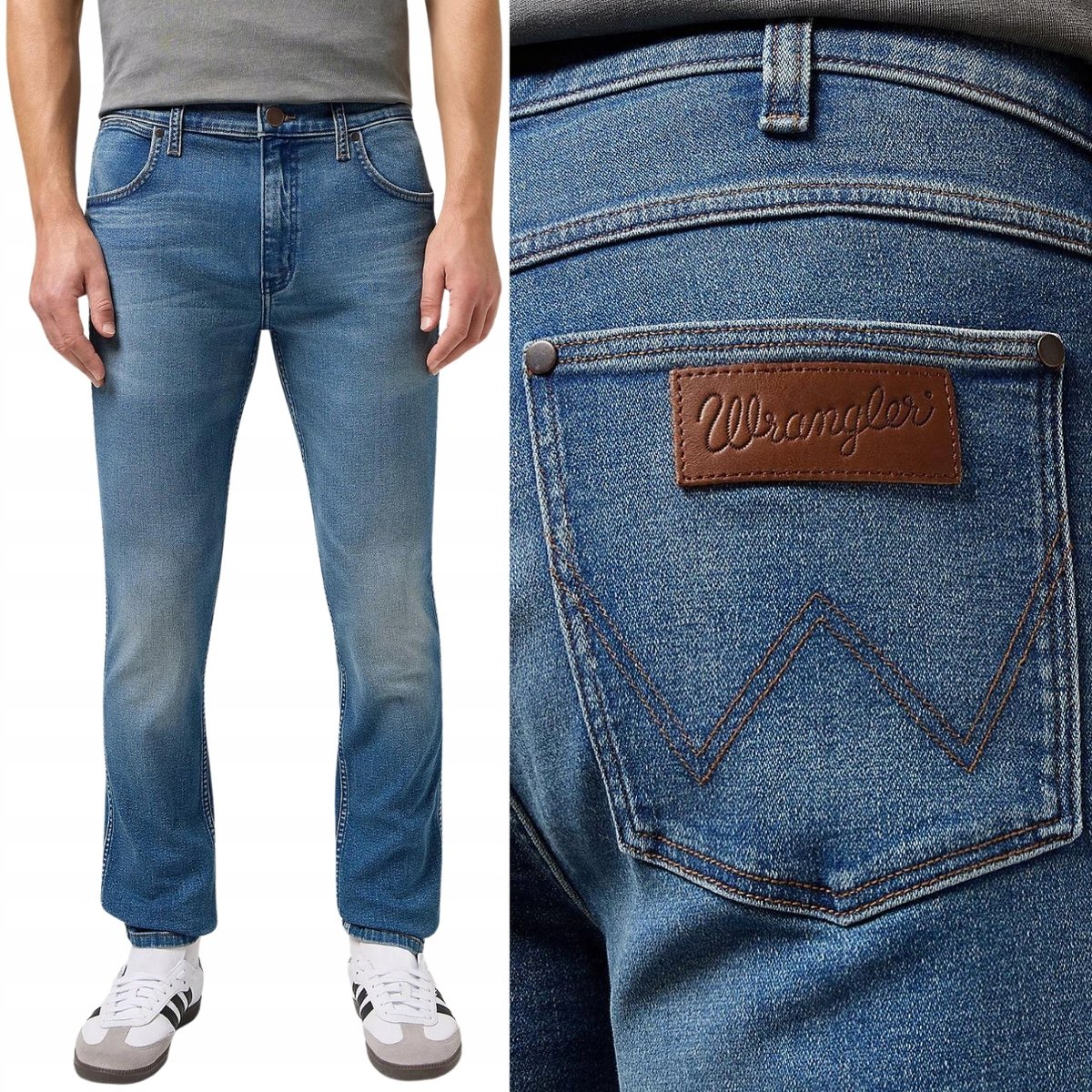 Wrangler GREENSBORO Crafted EPIC SOFT SUPER MIĘKKI ELASTYCZNY DżINS W42 L34
