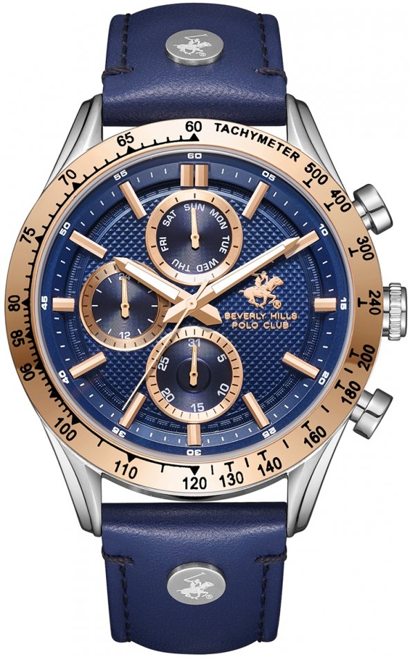 Zegarek męski BEVERLY HILLS BP3659X.399 granatowy fashion na prezent