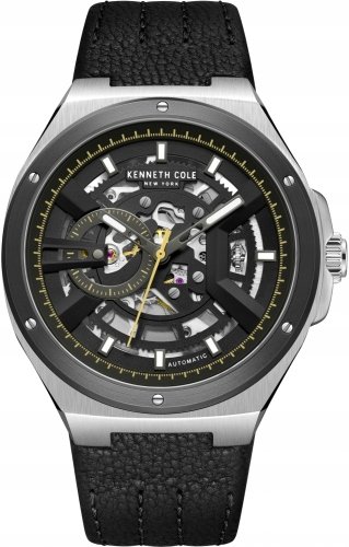 Zegarek męski KENNETH COLE KCWGE0013701 czarny sportowy skeleton