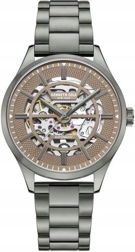 Zegarek męski KENNETH COLE KCWGL2220404 grafitowy klasyczny skeleton