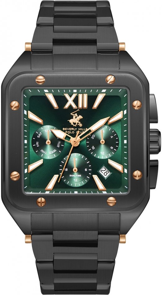 Zegarek męski BEVERLY HILLS BP3685X.070 zielony fashion na prezent