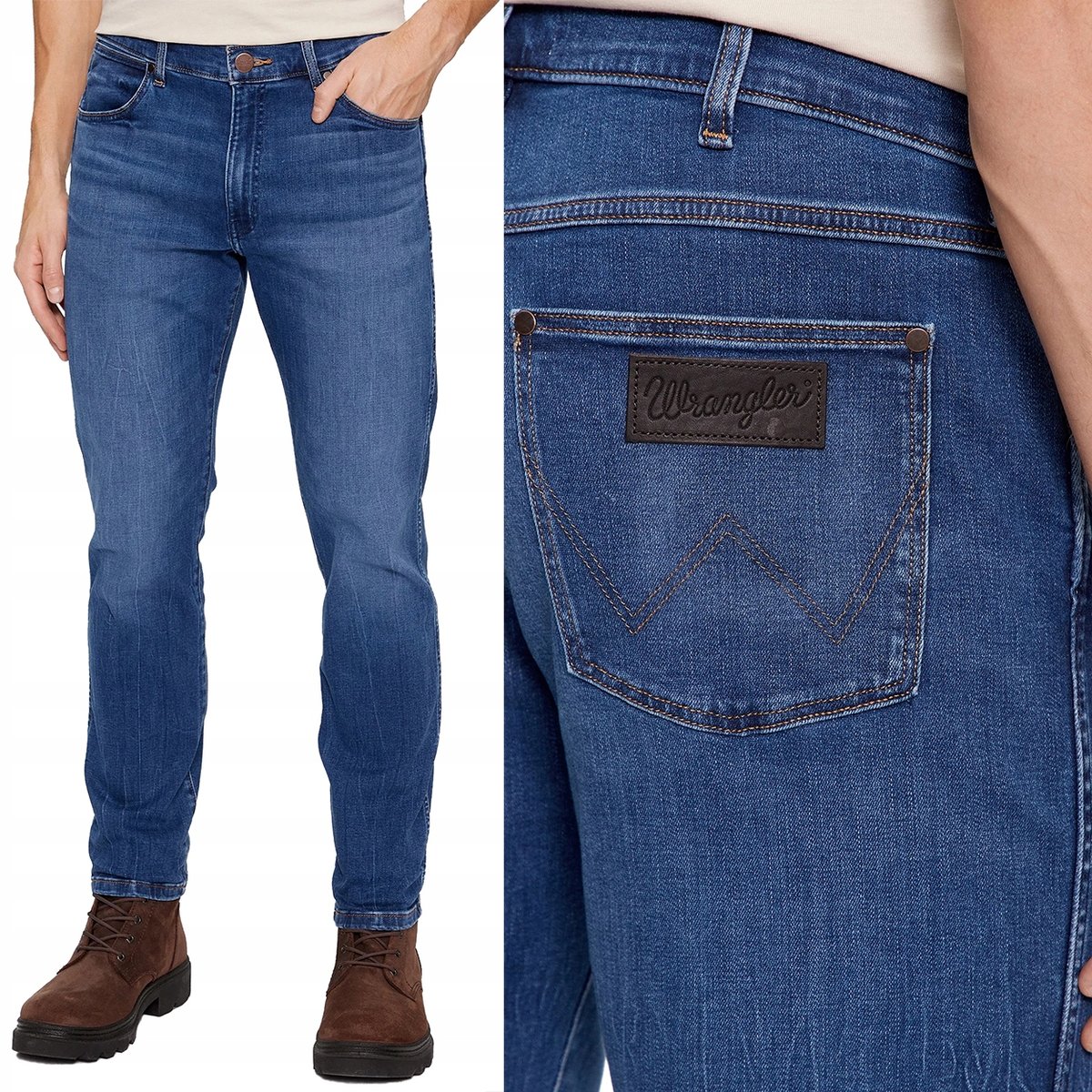 Wrangler LARSTON SLIM Harris EPIC SOFT MIĘKKI WYGODNY DżINS W36 L34