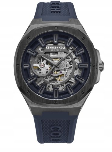 Zegarek męski KENNETH COLE KCWGR2217302 granatowy sportowy skeleton