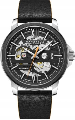 Zegarek męski KENNETH COLE KCWGE2217101 czarny klasyczny skeleton