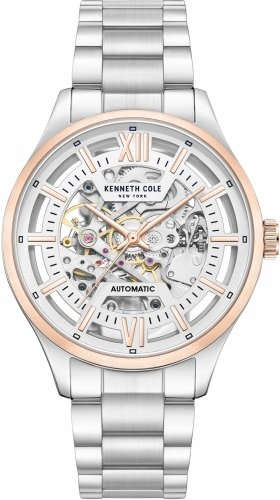 Zegarek męski KENNETH COLE KCWGL0027204 stalowy klasyczny skeleton