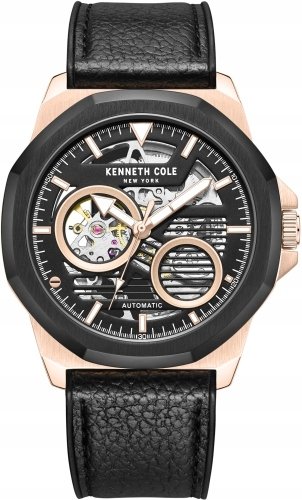 Zegarek męski KENNETH COLE KCWGR0013603 czarny sportowy skeleton