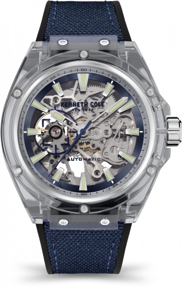 Zegarek męski KENNETH COLE KCWGR2136403 granatowy sportowy skeleton