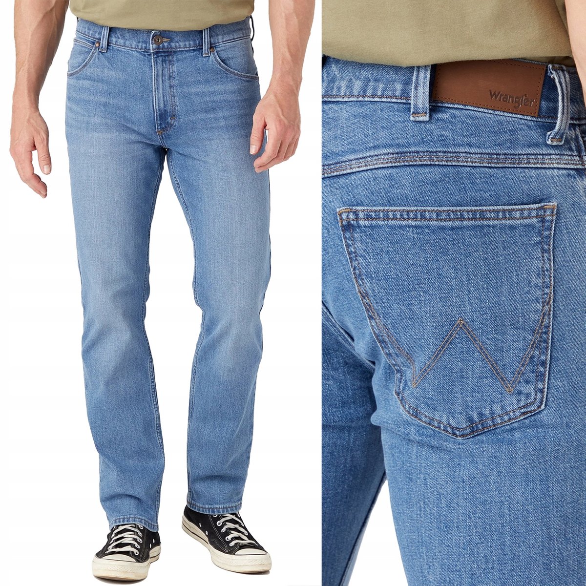 Wrangler REGULAR Great Blue KLASYCZNY DżINS JAK DAWNIEJ Pewex $$$ W36 L34
