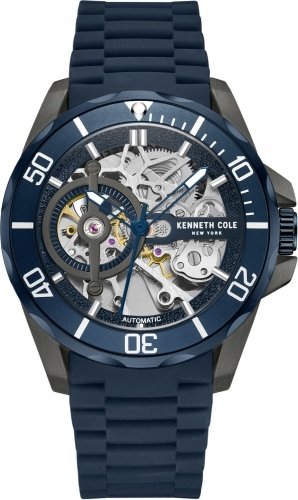 Zegarek męski KENNETH COLE KCWGR0012803 granatowy sportowy skeleton