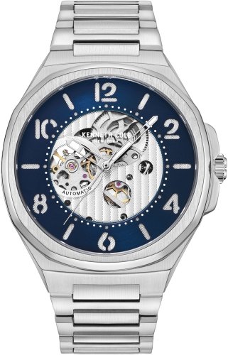 Zegarek męski KENNETH COLE KCWGL2233105 niebieski klasyczny open heart