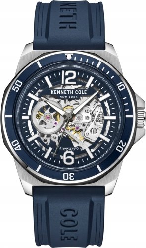 Zegarek męski KENNETH COLE KCWGR0013502 granatowy sportowy skeleton