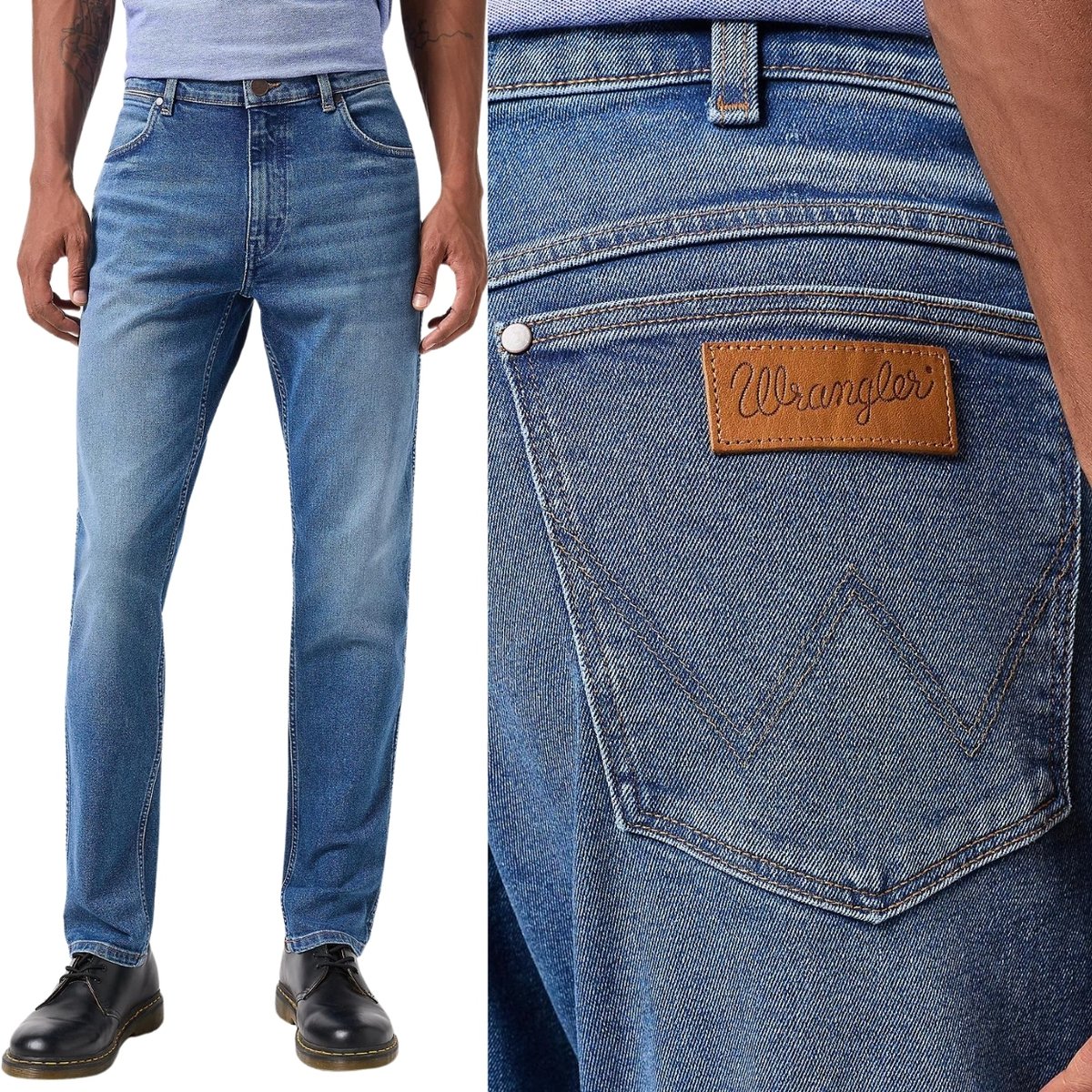 Wrangler RIVER Treasures 365 COOL KLASYCZNE ZWĘŻANE ODDYCHAJĄCE W32 L32