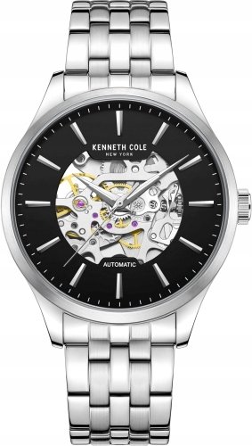 Zegarek męski KENNETH COLE KCWGL2216907 stalowy klasyczny skeleton