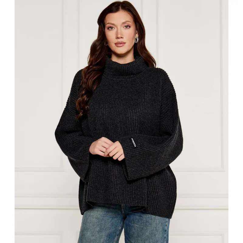 Pinko Wełniany sweter BURMILLA | Oversize fit | z dodatkiem kaszmiru