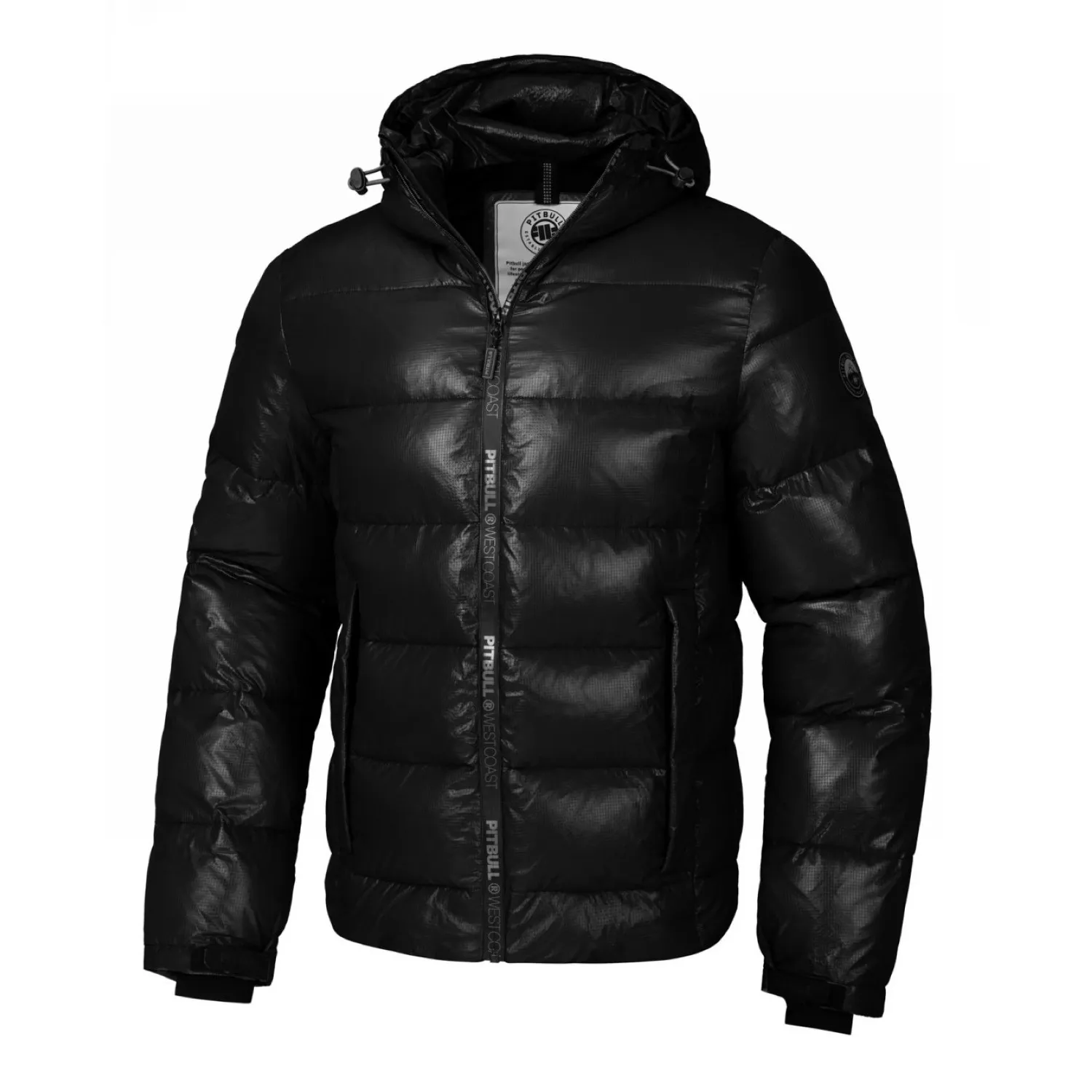 Kurtka zimowa z kapturem Pit Bull Pepperwood '24 - Czarna 3XL