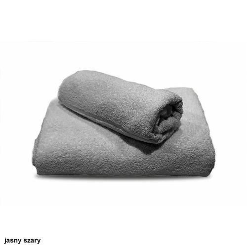 Ręcznik do rąk 70% CO/30% PES, 400G szary jasny 50x100cm