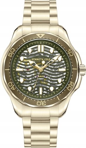 Zegarek męski KENNETH COLE KCWGL2220905 złoty sportowy skeleton