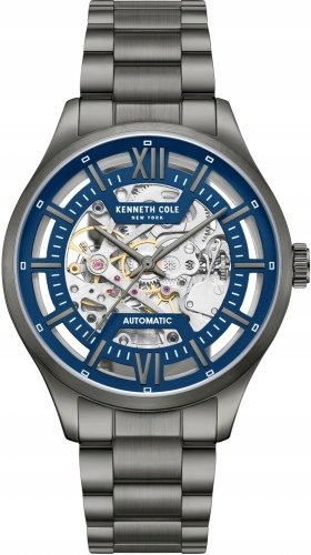 Zegarek męski KENNETH COLE KCWGL0027205 granatowy klasyczny skeleton