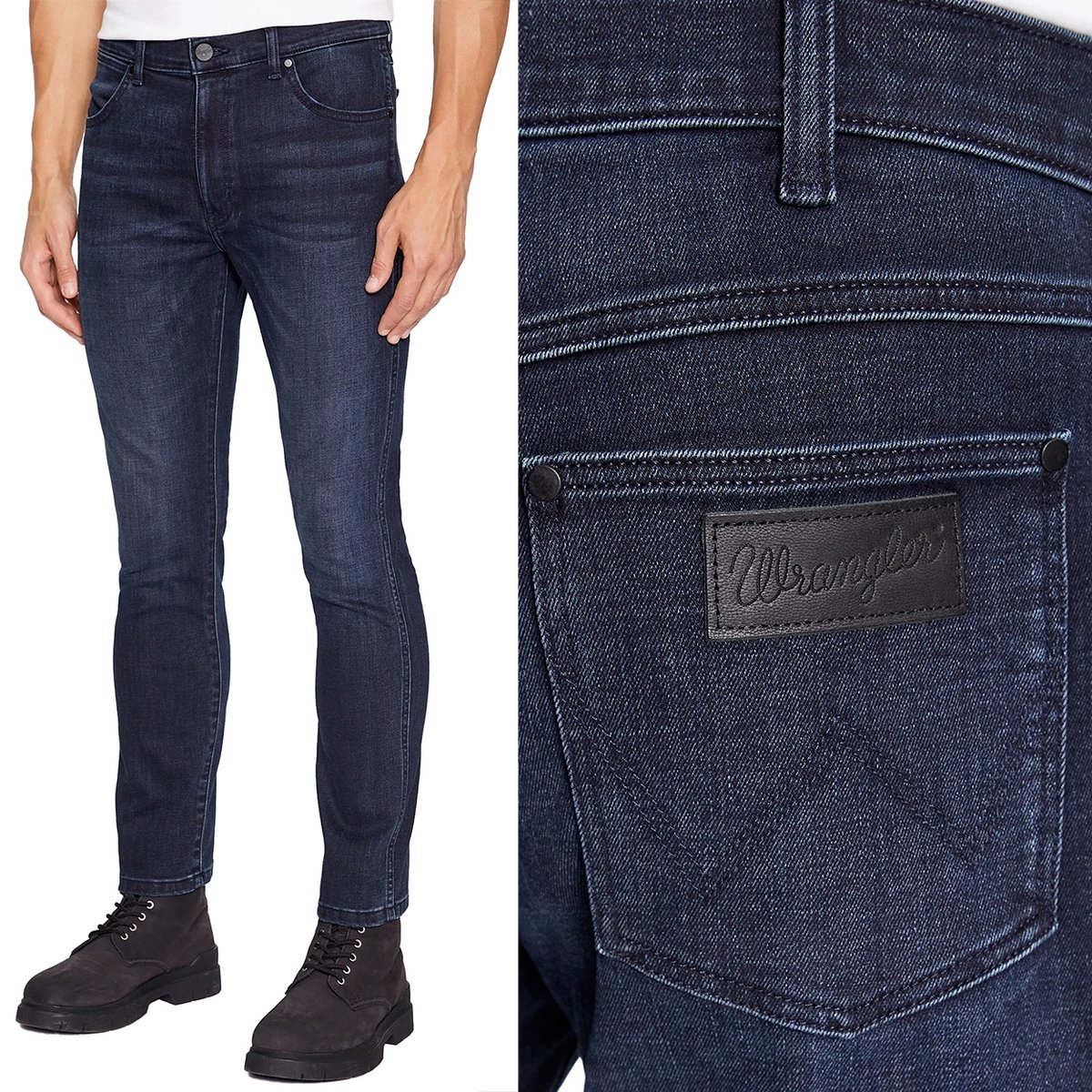 Wrangler LARSTON SLIM TAPERED Dusky Night BRUSHED 365 WARM W38 L34
