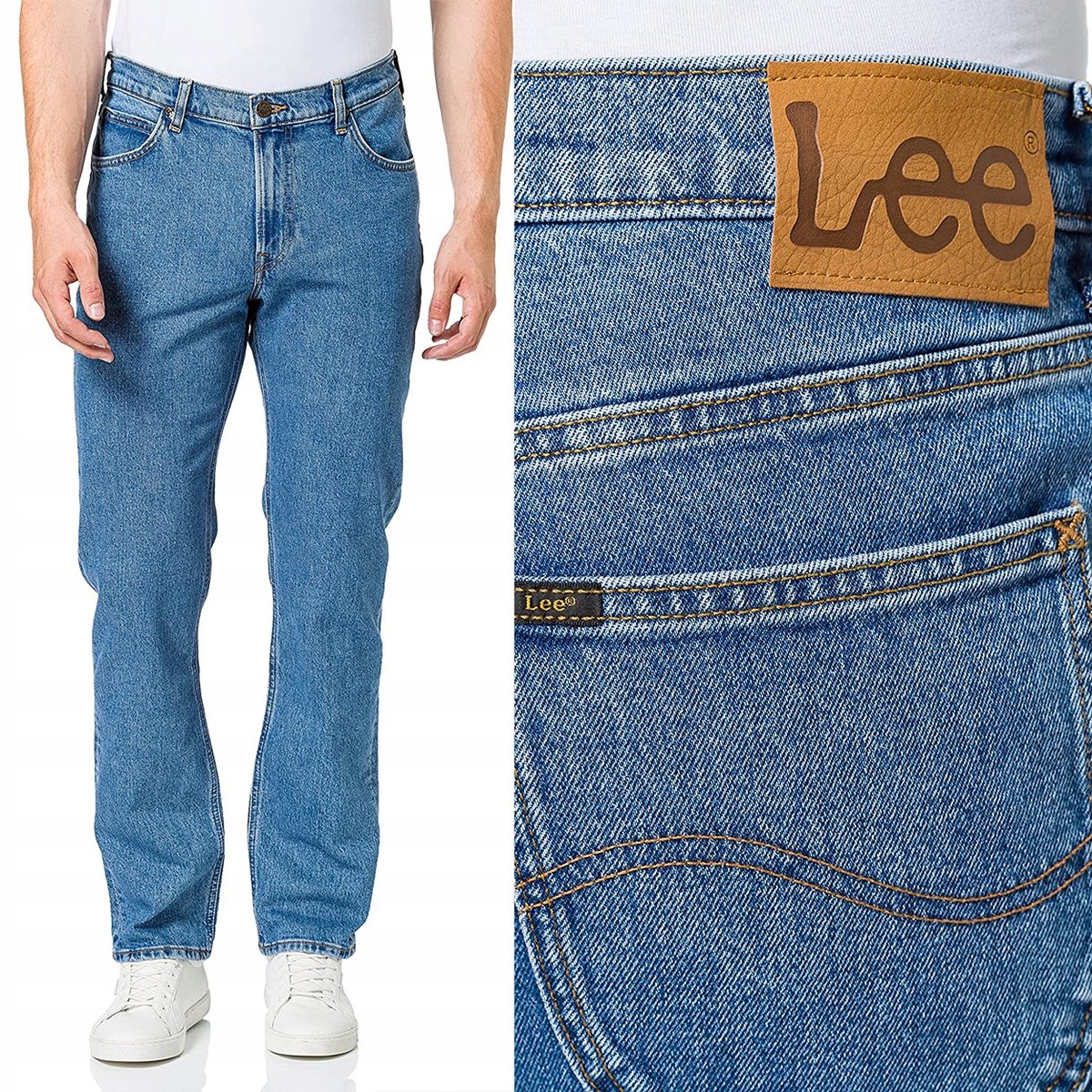 Lee WEST RELAXED Light New Hill KLASYKA LUŹNE PROSTE W31 L32