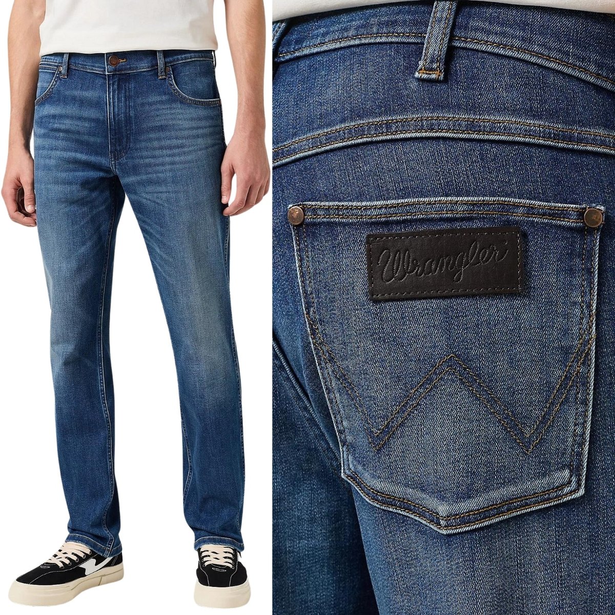 Wrangler GREENSBORO Hare EPIC SOFT SUPER MIĘKKI ELASTYCZNY DżINS W38 L32