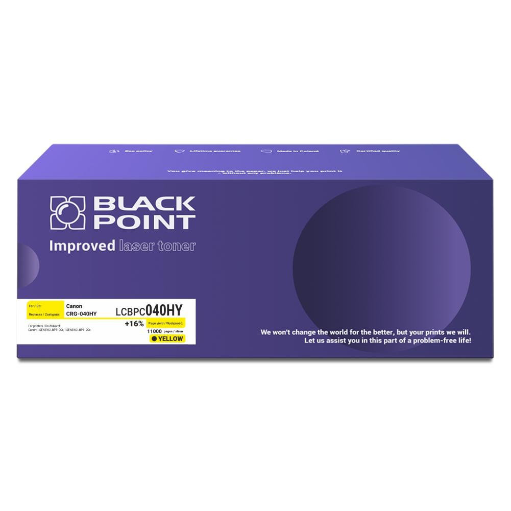Toner Black Point LCBPC040HY zamiennik Canon CRG-040HY yellow