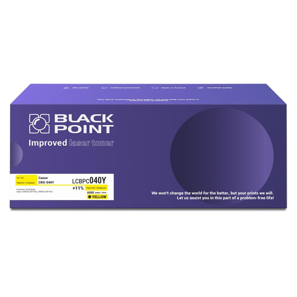 Toner Black Point LCBPC040Y zamiennik Canon CRG-040Y yellow