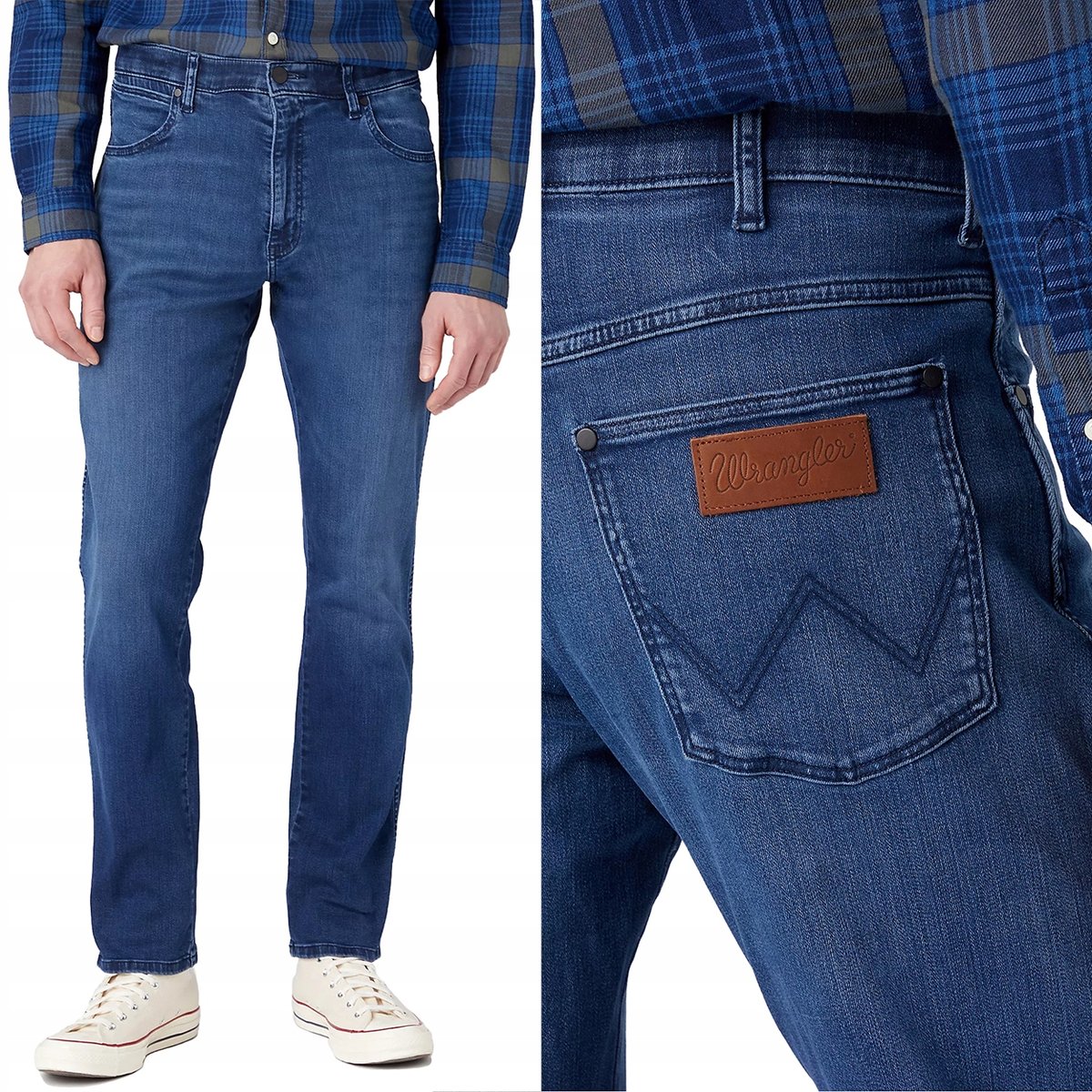 Wrangler RIVER FREE TO STRETCH Apollo KLASYCZNE ZWĘŻANE DżINS W34 L32