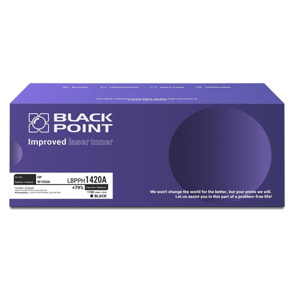 Toner Black Point LBPPH1420A zamiennik HP 142A W1420A black