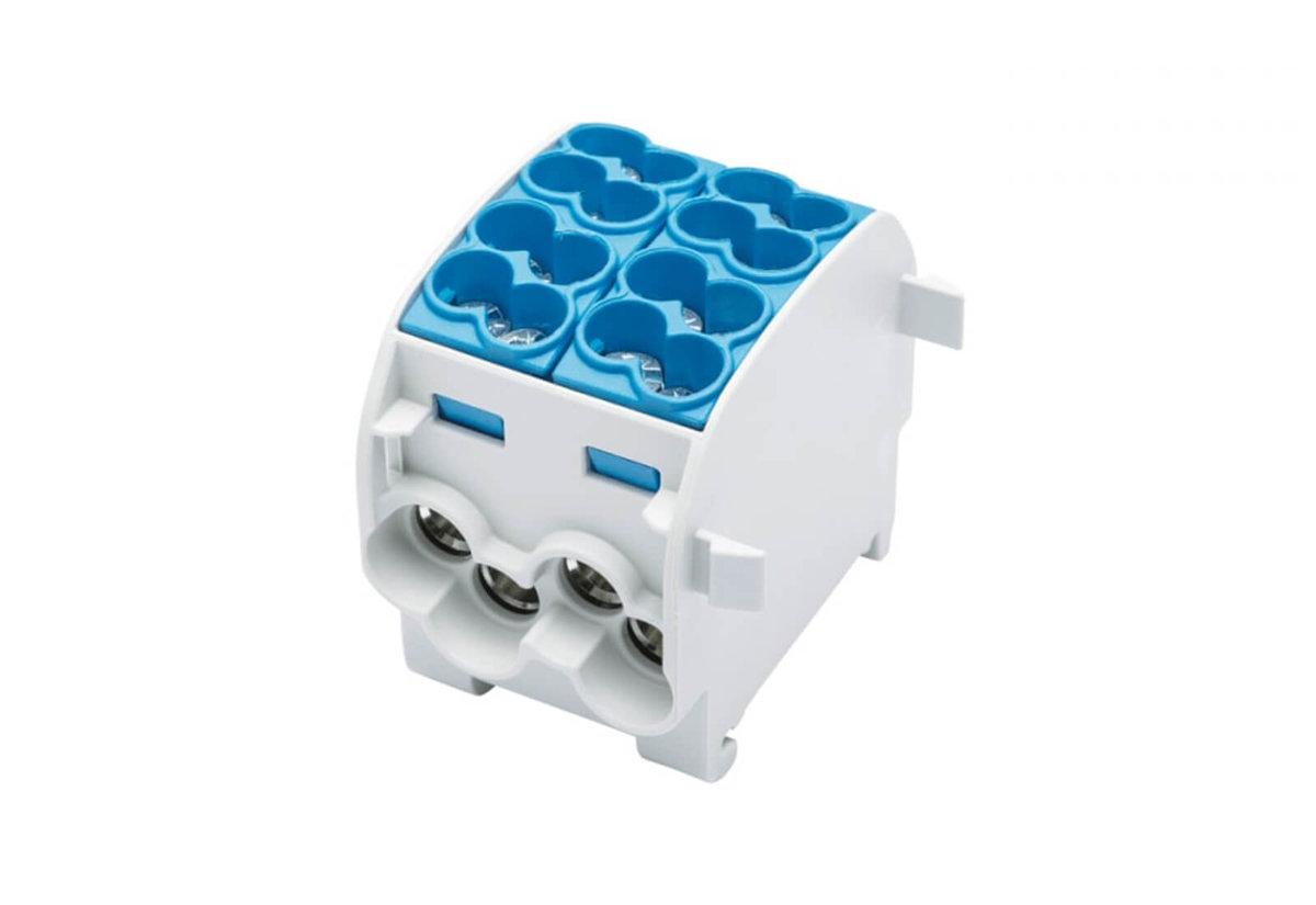 SIMET 81505003 SCB 25-2 Blok rozdzielczy odgałęźny Al/Cu 80120 SIMBLOCK niebieski