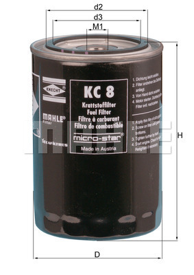 FILTR PALIWA IVECO KC8