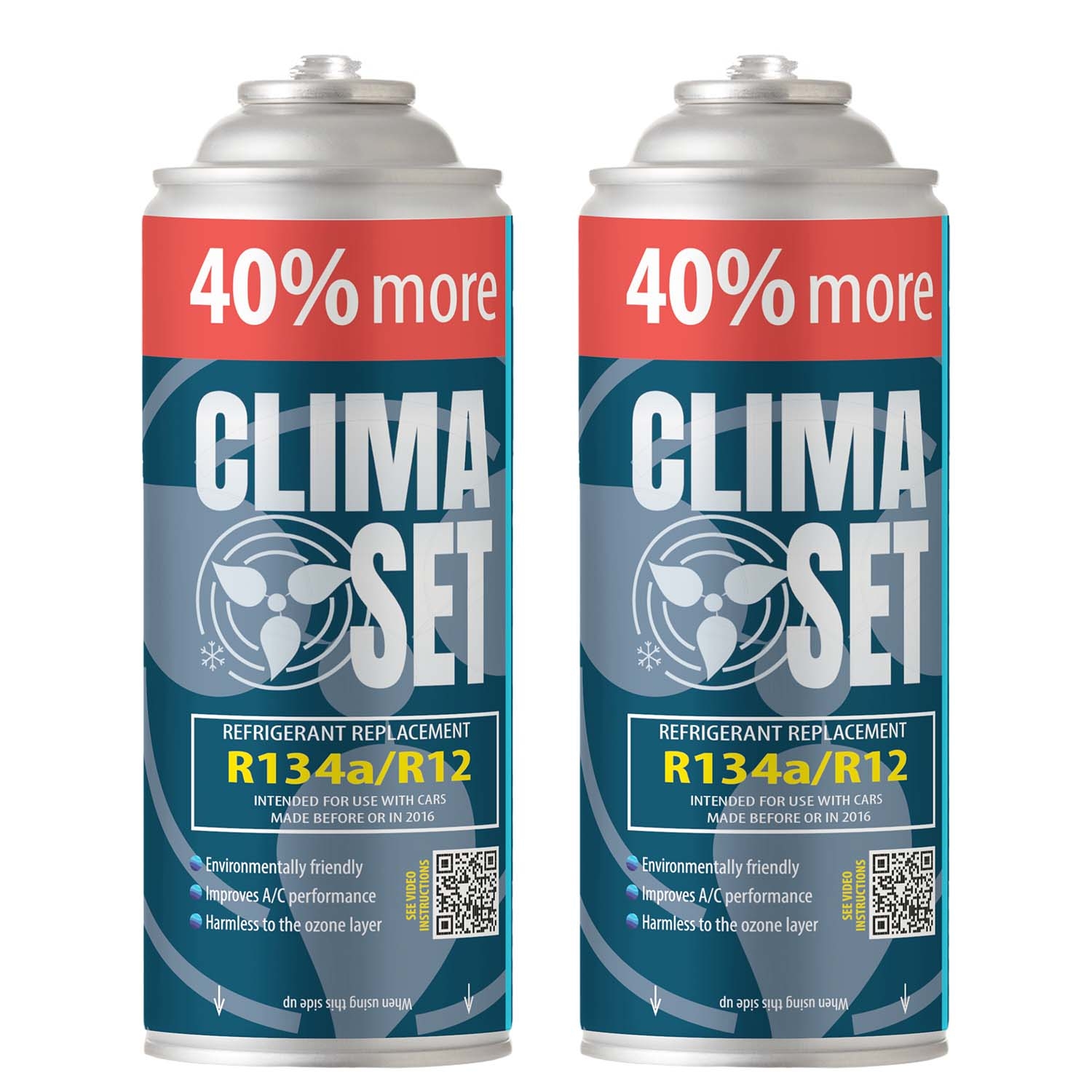 Gaz do klimatyzacji ClimaSet R134a 2 x 626 g