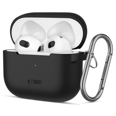 Etui APPLE AIRPODS 3 Tech-Protect Silicone czarne