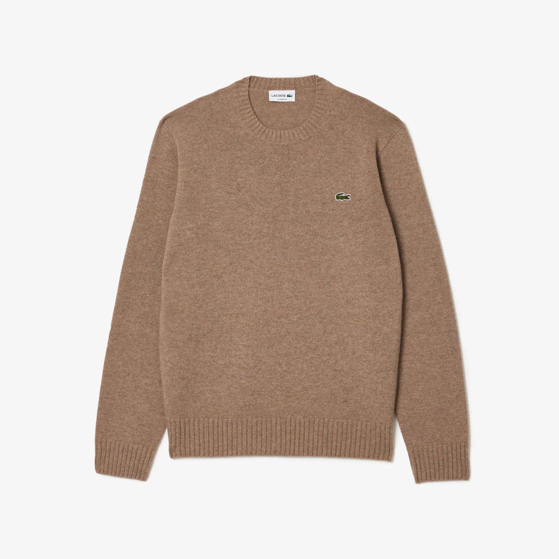 Kaszmirowy sweter z dzianiny 3D z okrągłym dekoltem