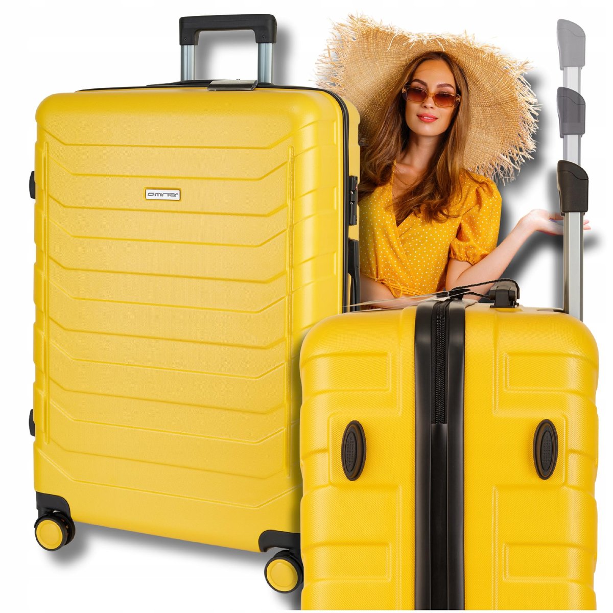 Walizka podróżna na kółkach duża XXL torba bagaż kufer kółka dla dzieci 94L