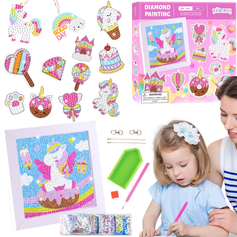 MOZAIKI DIAMETOWE HAFT DIAMENT BRELOK JEDNOROŻEC